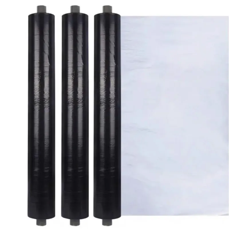 Серебристо-чёрная двусторонняя мульчирующая плёнка (1)